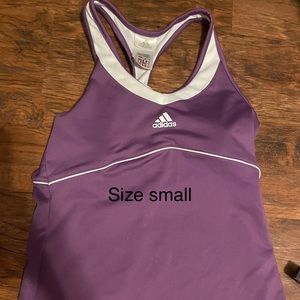 Small adidas tank top with built in bra